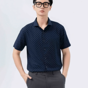 Sơ Mi Nam Cộc Tay Họa Tiết